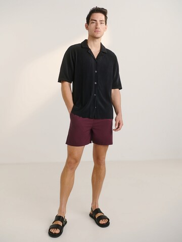 Guido Maria Kretschmer Men Comfort Fit Hemd 'Pepe' in Schwarz