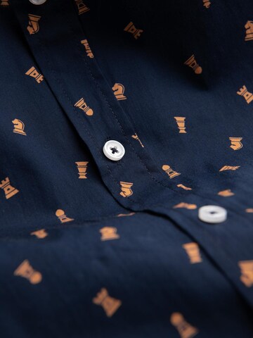 Ombre Regular fit Button Up Shirt in Blue