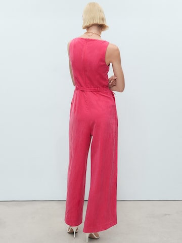 MANGO Jumpsuit 'Lionela' in Pink
