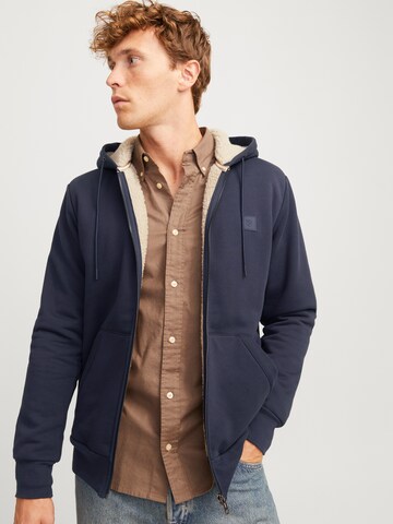 JACK & JONES - Sudadera con cremallera 'JPRBLUMason' en azul