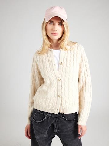 VILA Gebreid vest 'VIPENNE' in Beige: voorkant