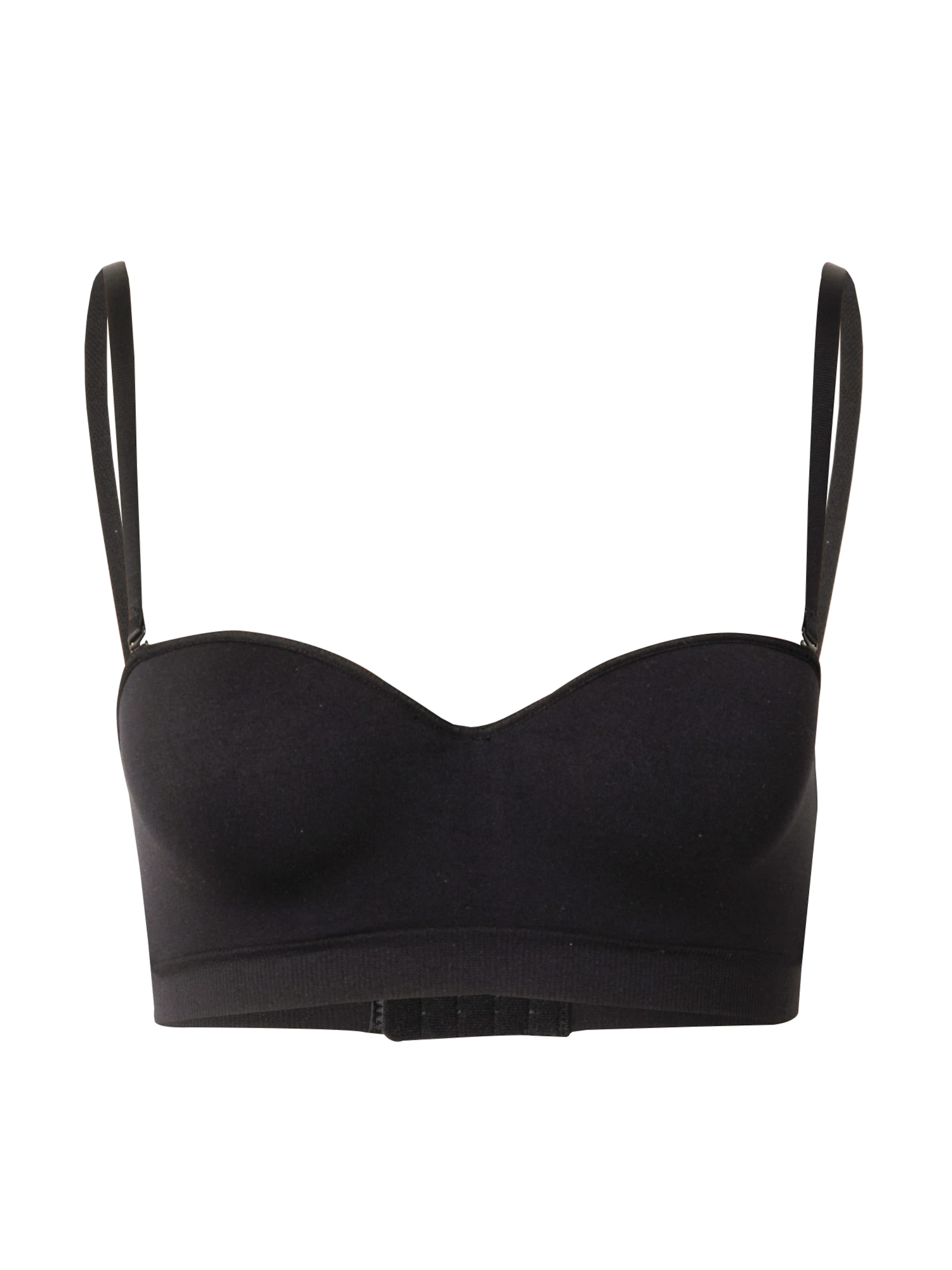 Women' Secret Bandeau Melltartó - fekete: elől