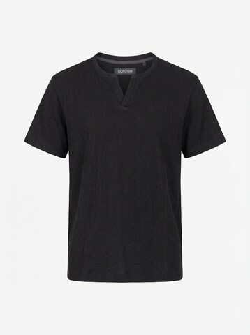 KOROSHI - Camiseta en negro: frente