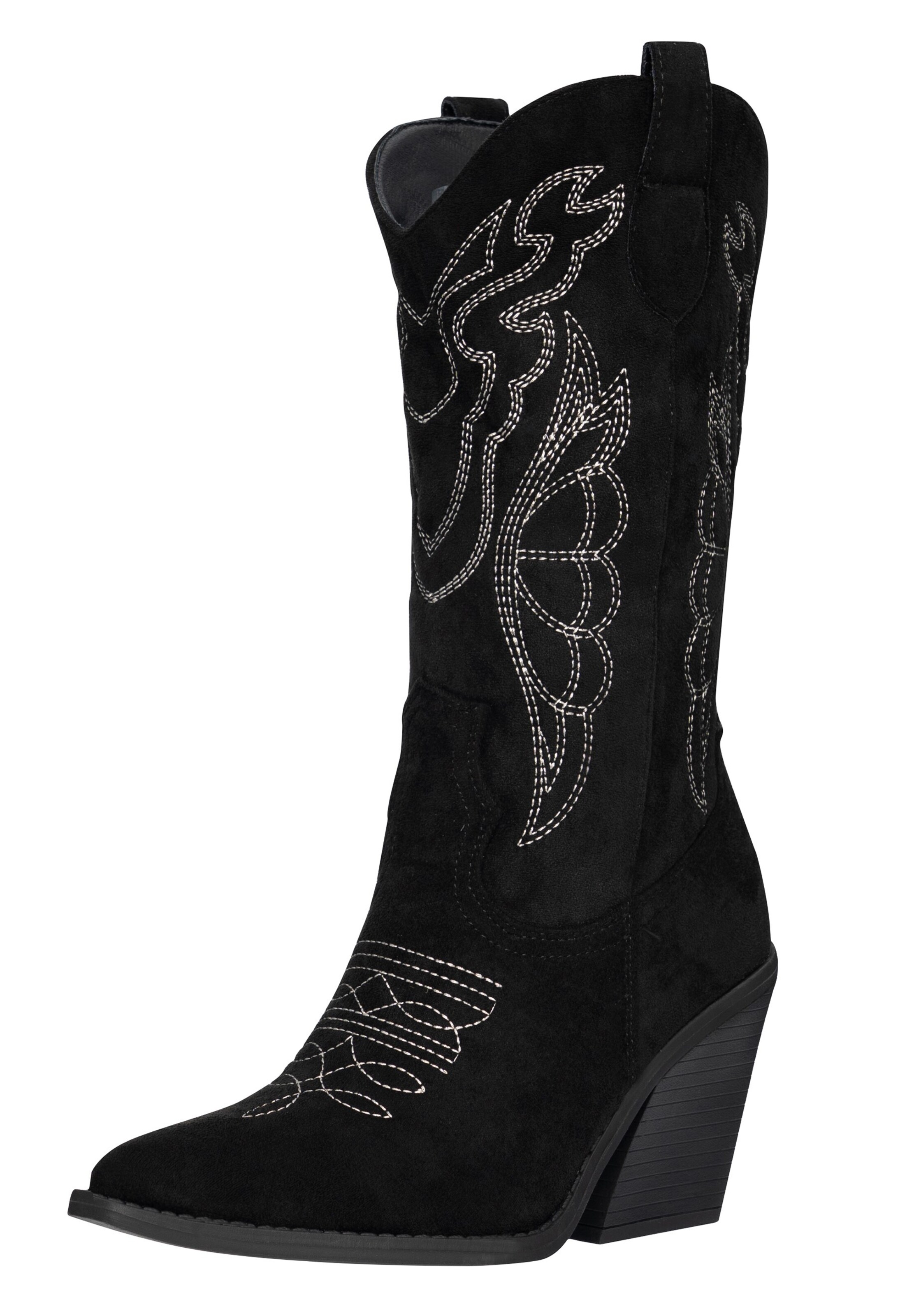 Stivale da cowboy Salinyang di colore nero / bianco, Visualizzazione prodotti