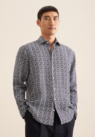 SEIDENSTICKER Regular fit Business shirt in Blue: front