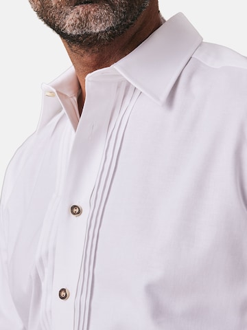 Aumühle Regular Fit Trachtenhemd 'Max' in Weiß