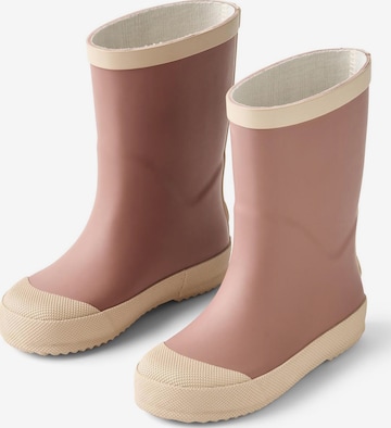 WHEAT Regenlaarzen 'Muddy' in Roze: voorkant