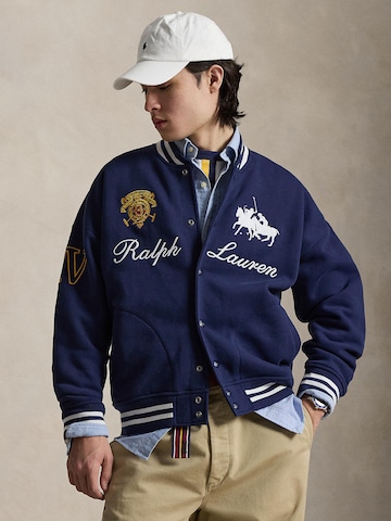 Polo Ralph Lauren Tussenjas in Blauw: voorkant