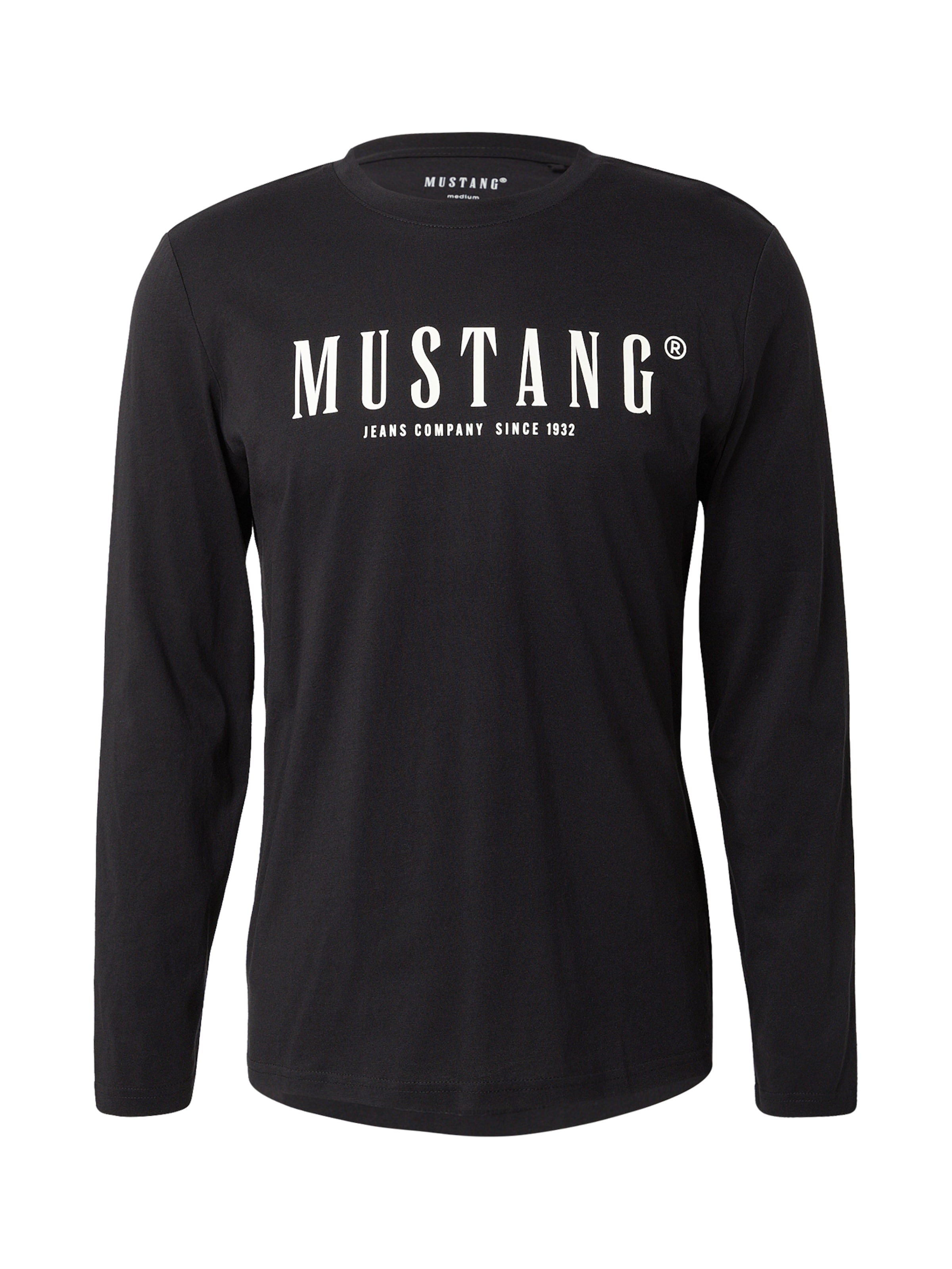 Tricou 'Asheville' de la MUSTANG pe negru: față