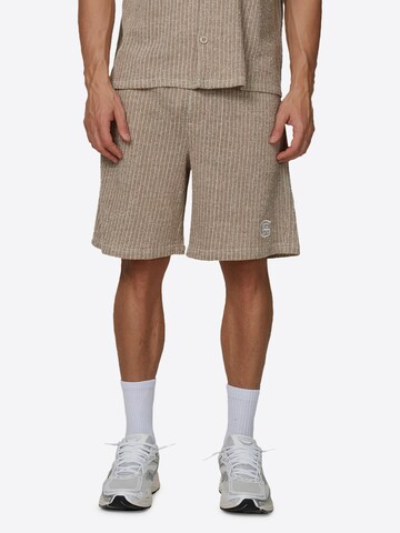 Loosefit Pantalon Good For Nothing en marron : devant