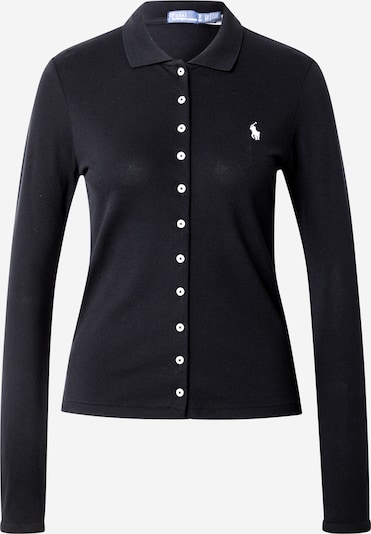 Polo Ralph Lauren Cardigan en noir / blanc, Vue avec produit