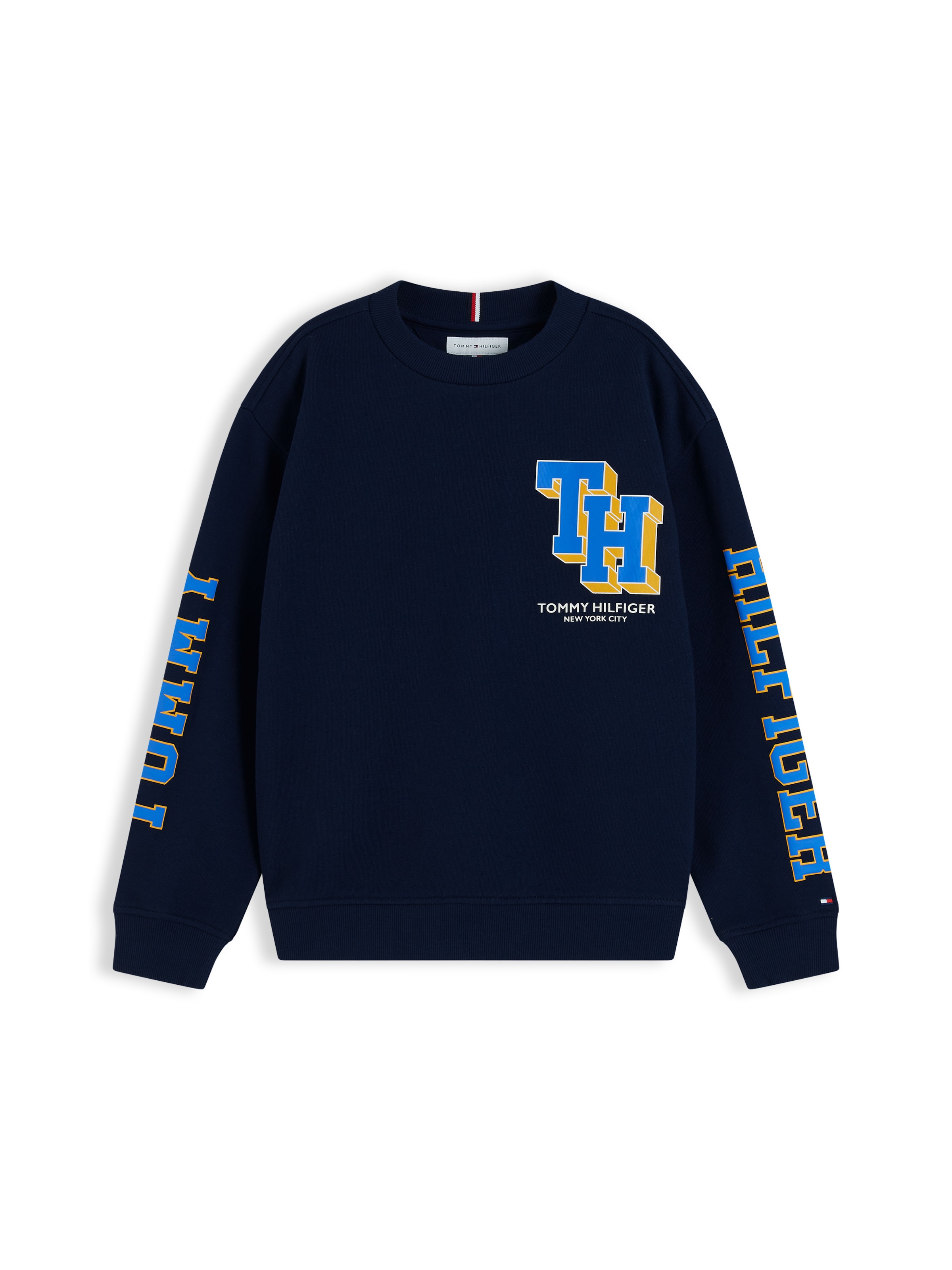 TOMMY HILFIGER Свитшот 'VARSITY' в Синий: спереди
