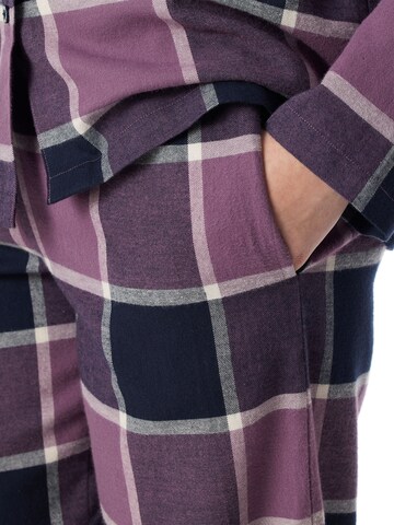 SCHIESSER Pyjama ' Selected Premium Warming ' in Blauw