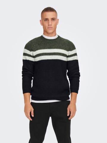 Only & Sons Sweter w kolorze zielony: przód