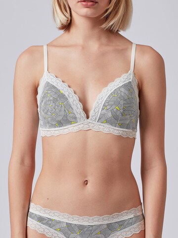 Skiny Triangle Bra in Grey