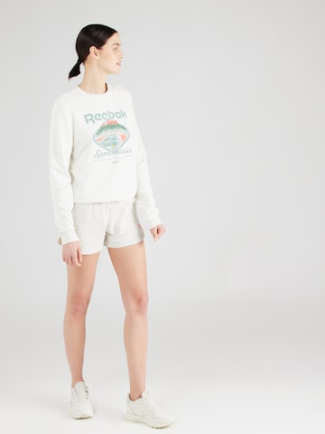 Reebok - Sweatshirt de desporto em branco