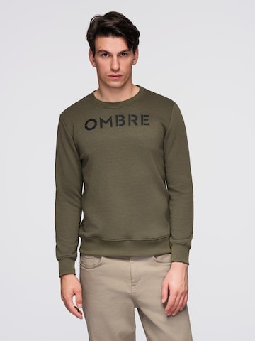 Ombre Sweatshirt 'B1711' in Green: front