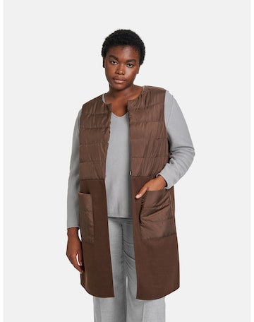 SAMOON Vest in Brown: front