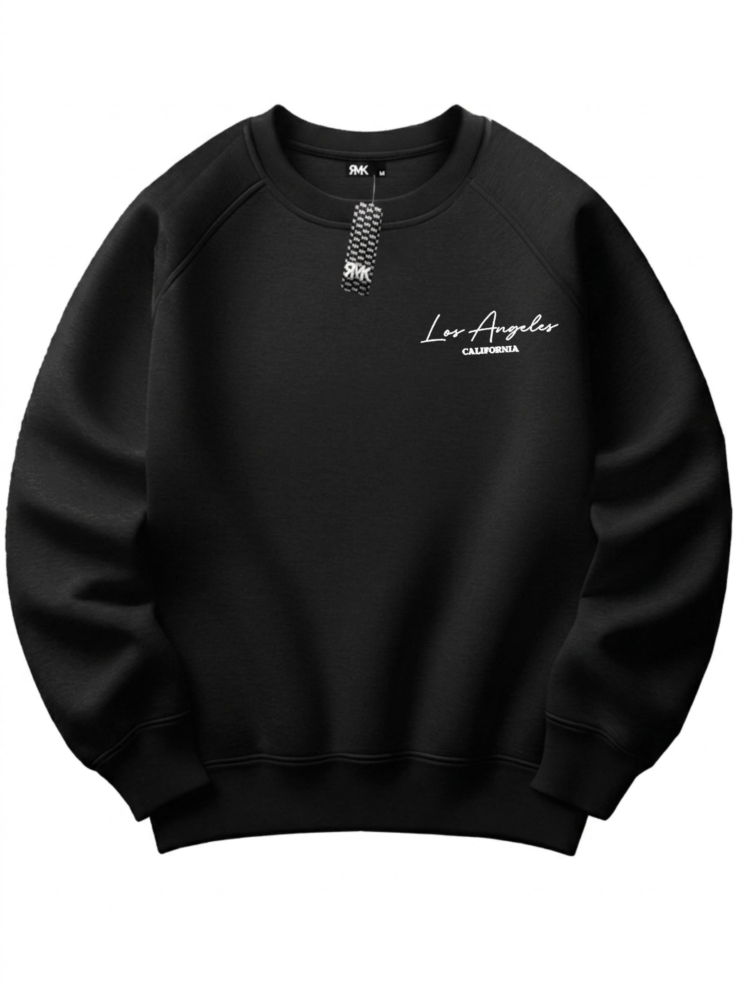 RMK Sweatshirt 'LA Los Angeles' in Black: front