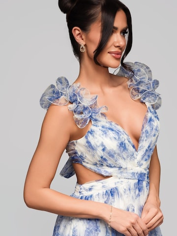 Ombre Abendkleid in Blau