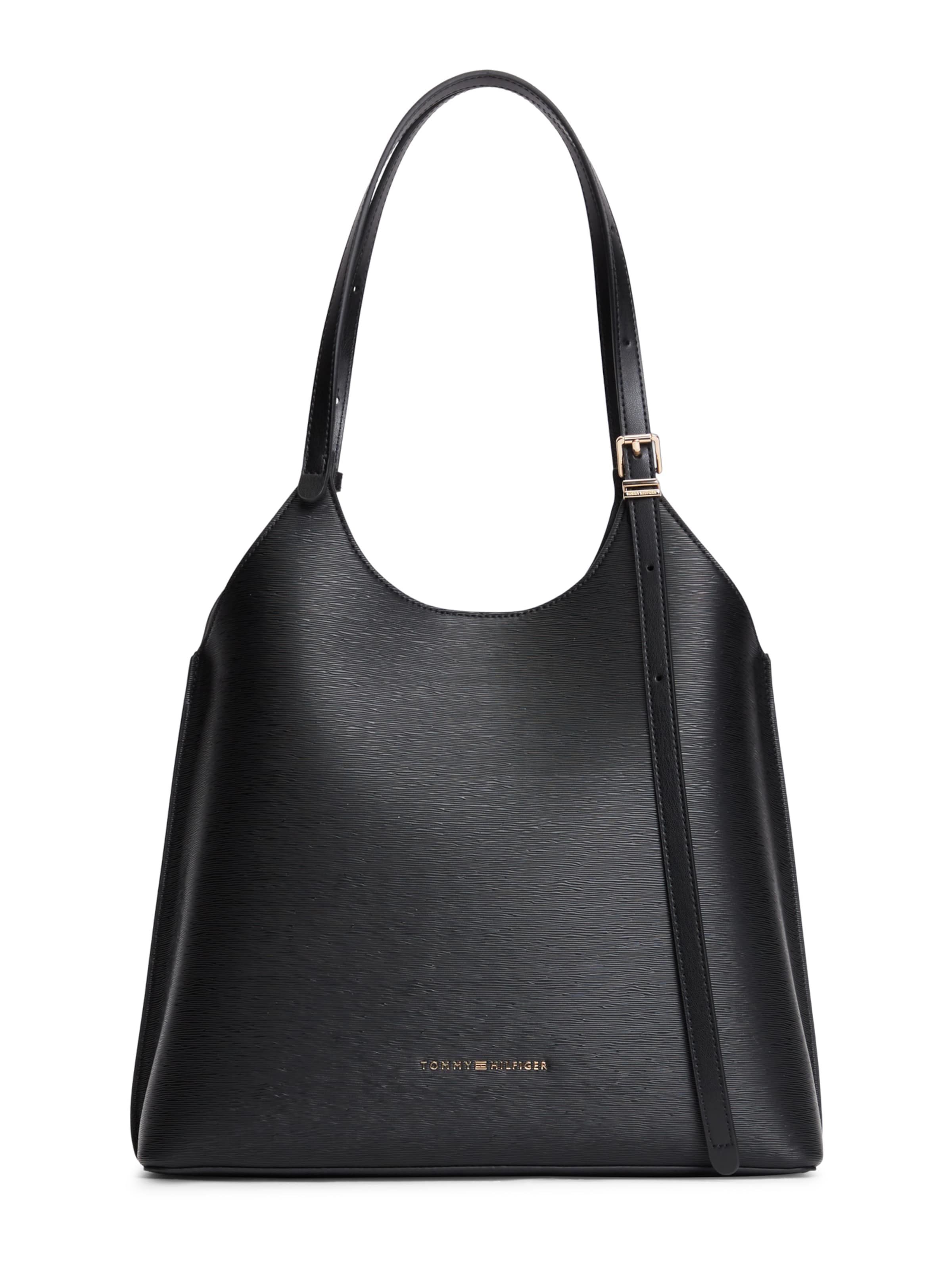 TOMMY HILFIGER Shopper in Schwarz: Vorderseite