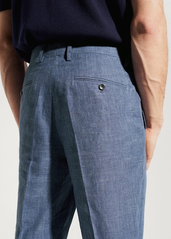 Regular Pantalon à plis 'Florida' MANGO MAN en bleu