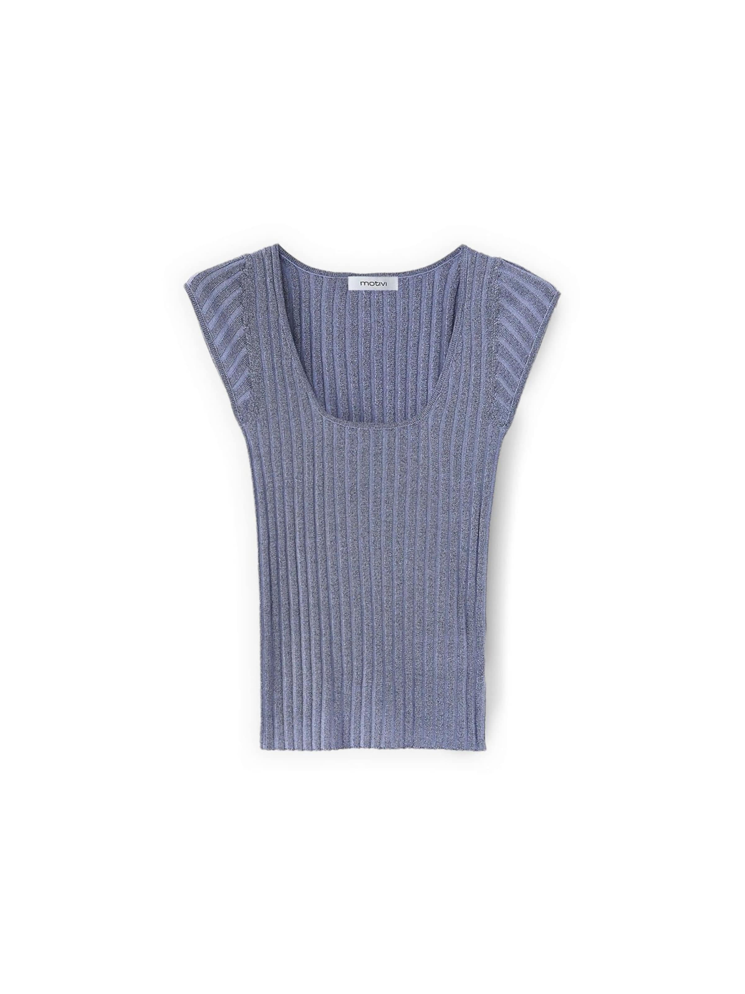 Tops en tricot MOTIVI en bleu : devant