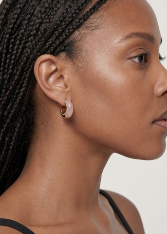 PURELEI - Pendientes 'Natural Grace' en oro: frente