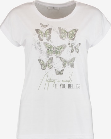 Hailys - Camiseta 'Mu44riel' en blanco: frente