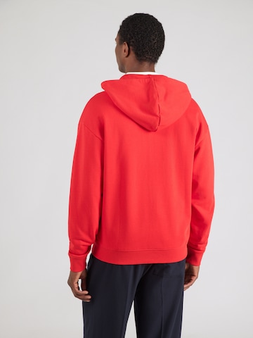 HUGO Zip-Up Hoodie 'Dapozip' in Red
