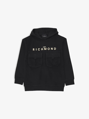 John Richmond Sweatshirt 'Cargo' in Black: front