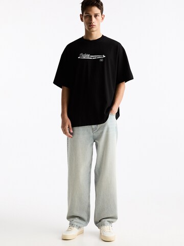 Pull&Bear T-Shirt in Schwarz
