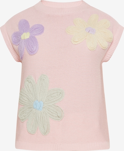 Pulover usha FESTIVAL pe galben deschis / verde pastel / mov lavandă / roz, Vizualizare produs