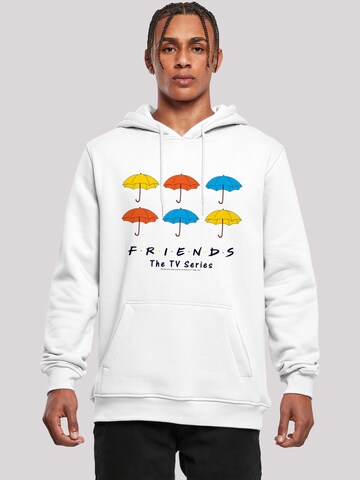 F4NT4STIC Sweatshirt 'Friends Coloured Umbrellas' in Weiß: predná strana