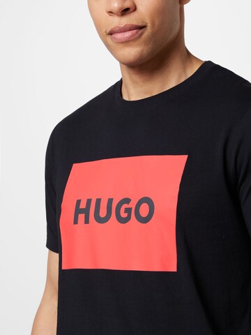 HUGO Μπλουζάκι 'Dulive222' σε μαύρο