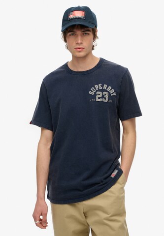 Superdry Shirt in Blauw: voorkant