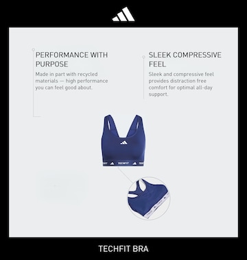 Bustino Reggiseno sportivo di ADIDAS PERFORMANCE in blu