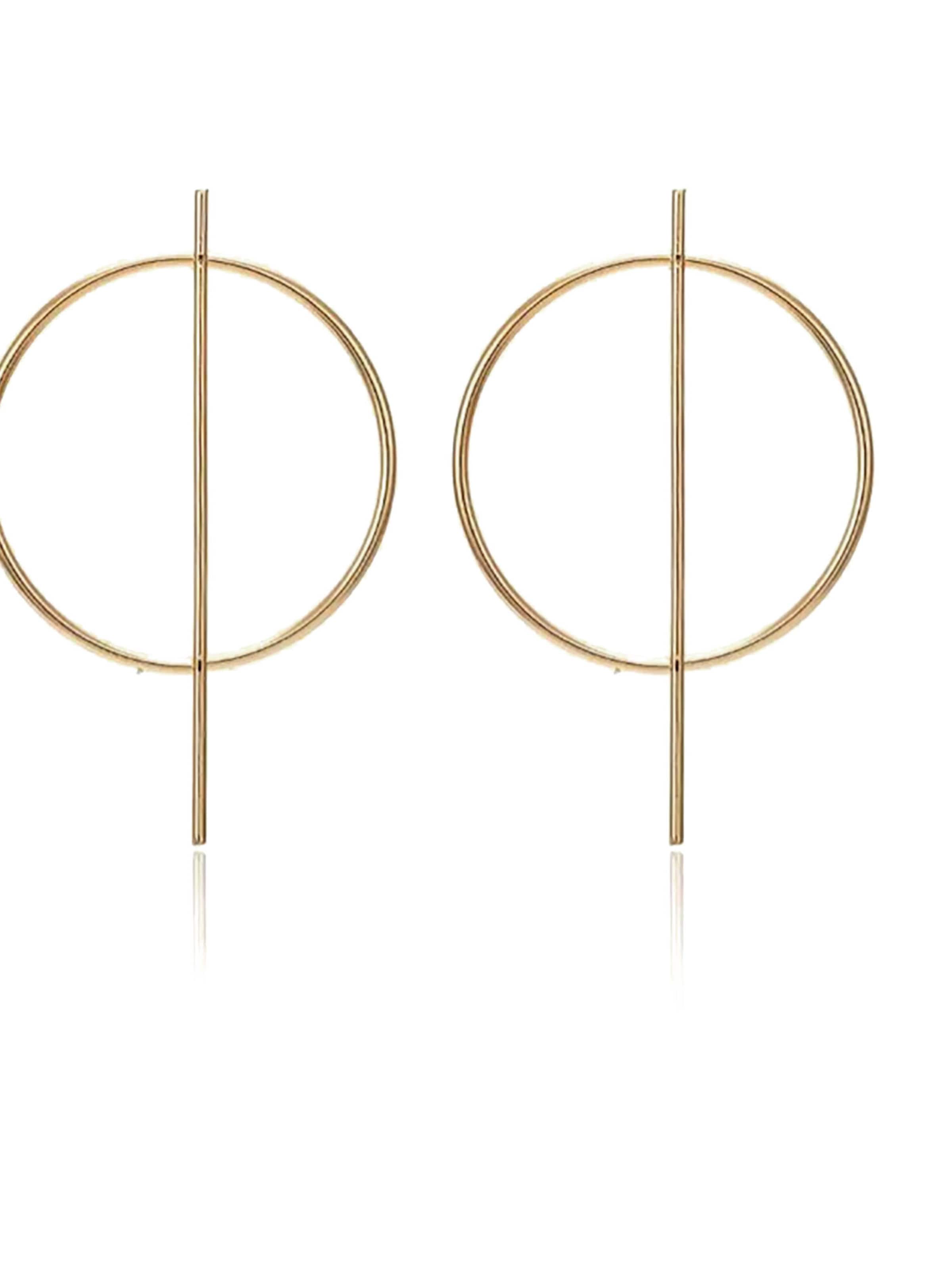 Heideman Earrings in Gold: front