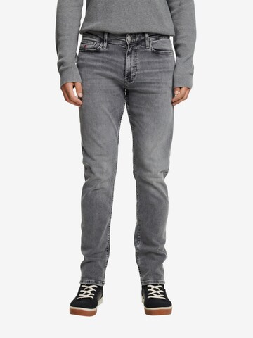 ESPRIT Slimfit Jeans in Grijs: voorkant