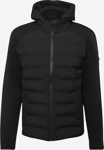 Hackett LondonPrijelazna jakna - crna boja: prednji dio