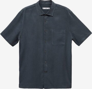 MANGO MAN Regular fit Button Up Shirt in Blue: front