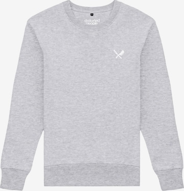 Distorted People Mikina – šedá: přední strana