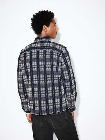 Next Regular fit Button Up Shirt in Blue