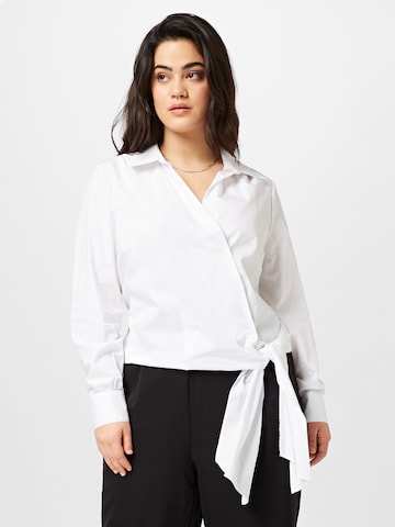 Guido Maria Kretschmer Curvy Blouse in Wit: voorkant