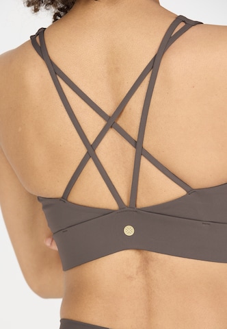 Athlecia Bustier Sport-BH 'Gaby' in Braun