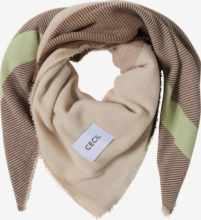 CECIL Tuch in braun / taupe / hellgrün, Produktansicht