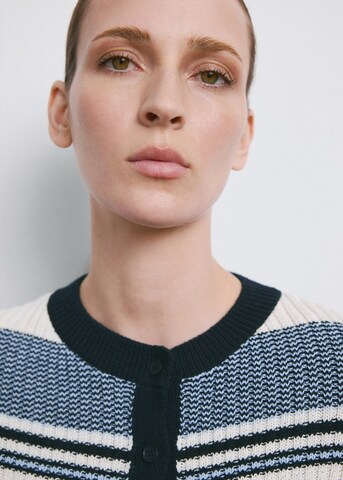 MANGO Knit Cardigan 'Mina' in Blue