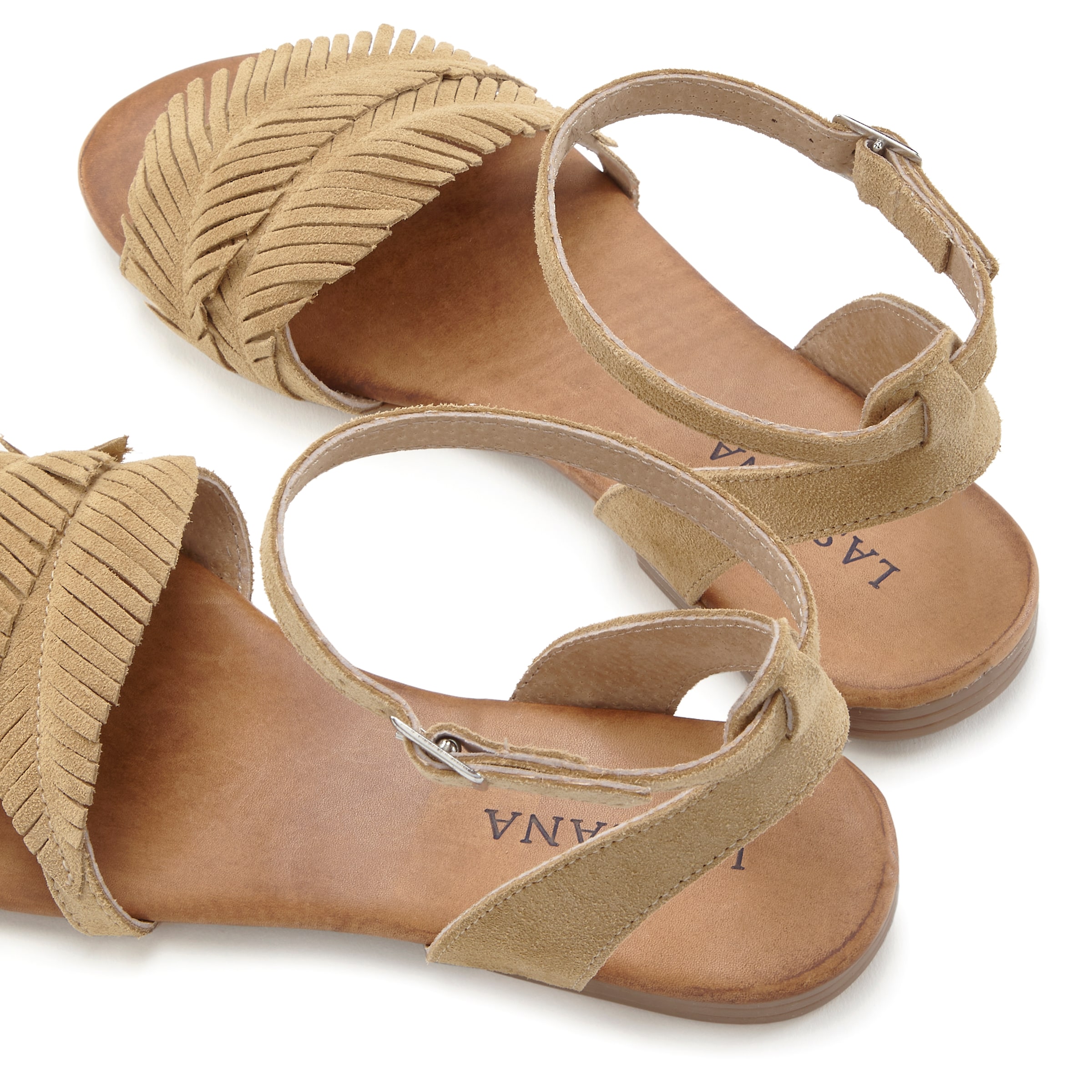 LASCANA Strap sandal in Beige