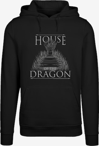 Sweat-shirt 'House Of The Dragon Throne' F4NT4STIC en noir : devant