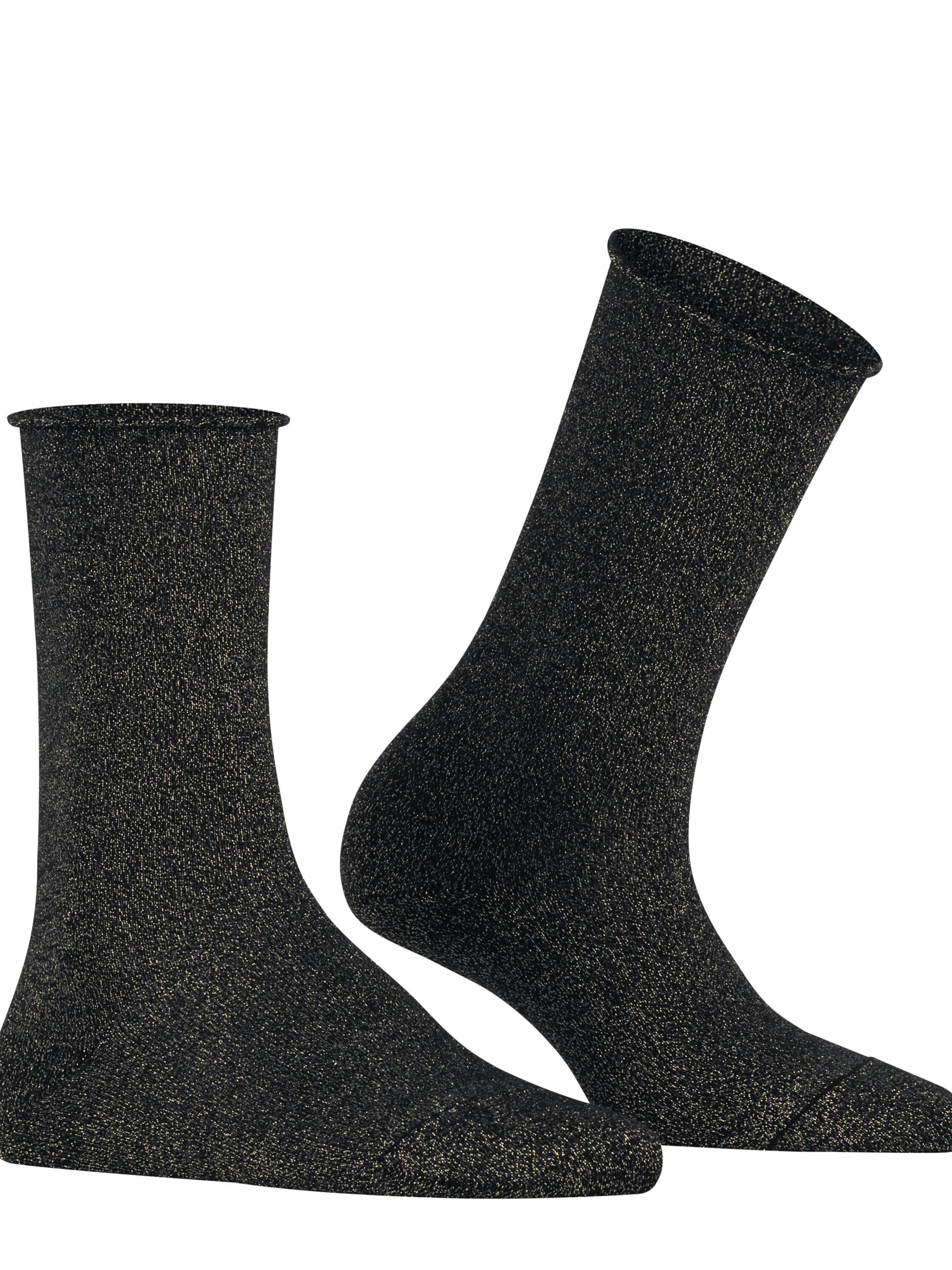 FALKE Socken 'Shiny'‌‌‌‌‌‌ in Schwarz